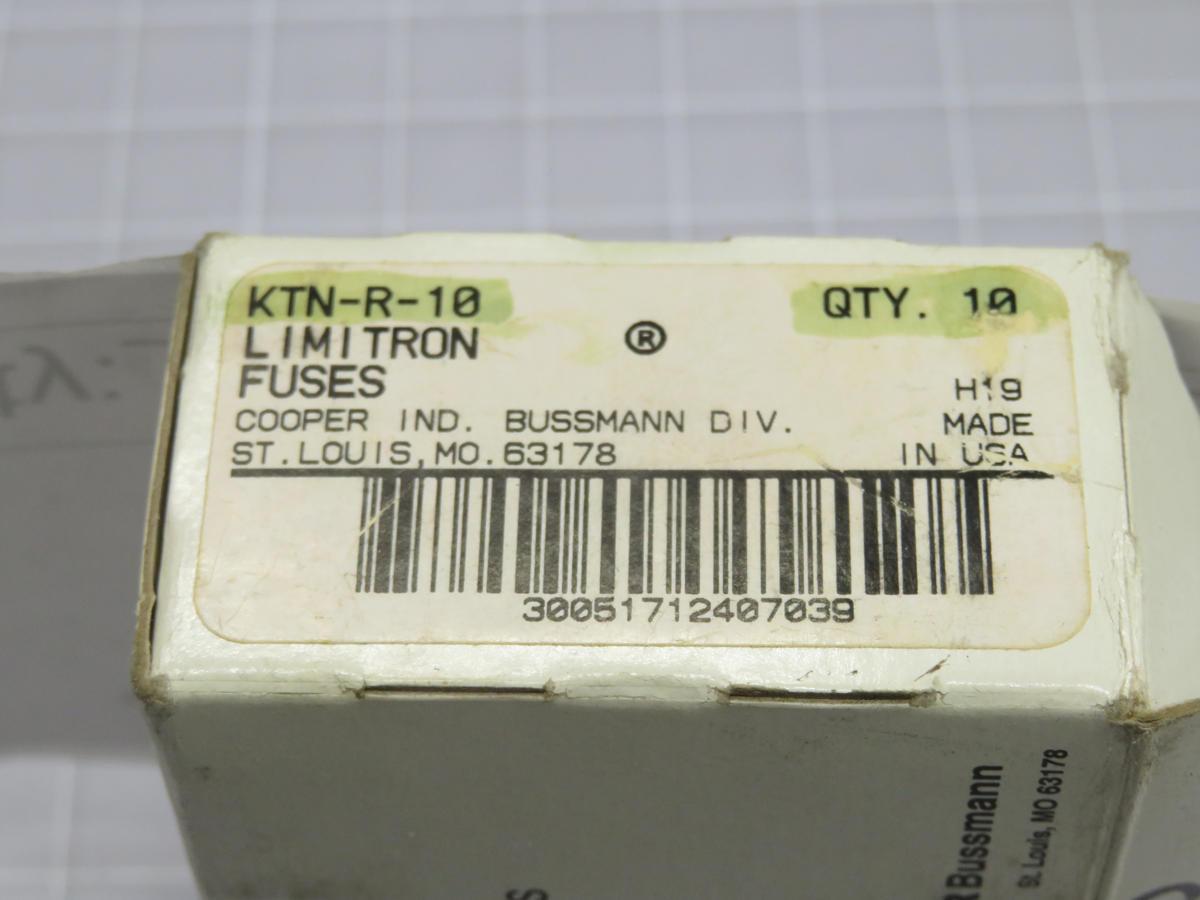 Bussmann #KTN-R-10, Fuse, LOT of 10 - Image 1