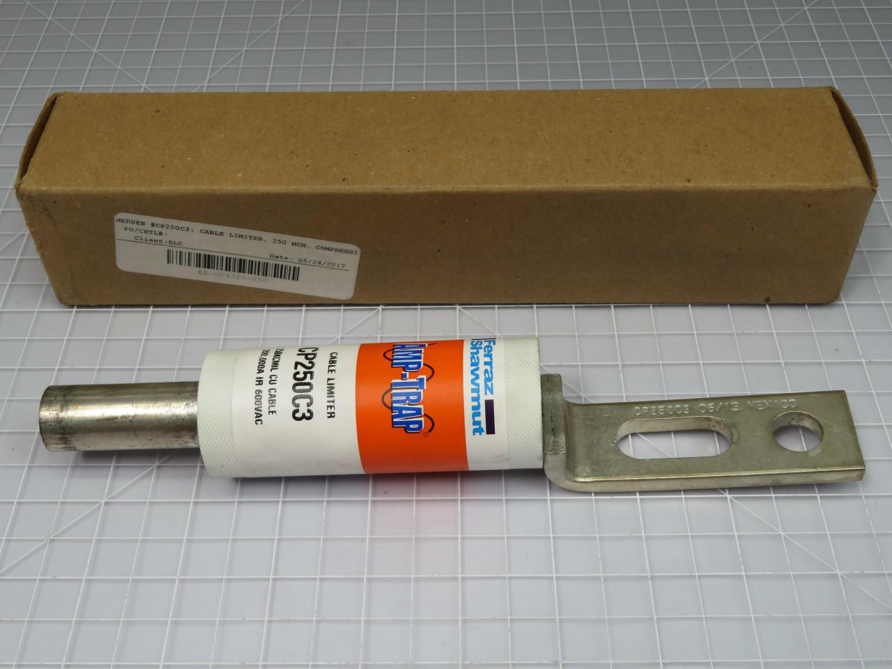 Ferraz Shawmut #CP250C3, Amp-Trap Cable Limiter, 250 KCMIL CU, 600 VAC ...
