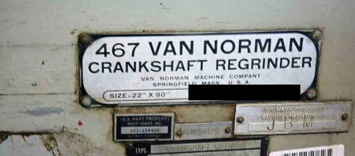 Van Norman #467, Grinder, 22" x 90" capacity, 30" x 1" grinding wheel, 8" 3-jaw chuck, 5 HP wheel head, 1/2 - Image 4
