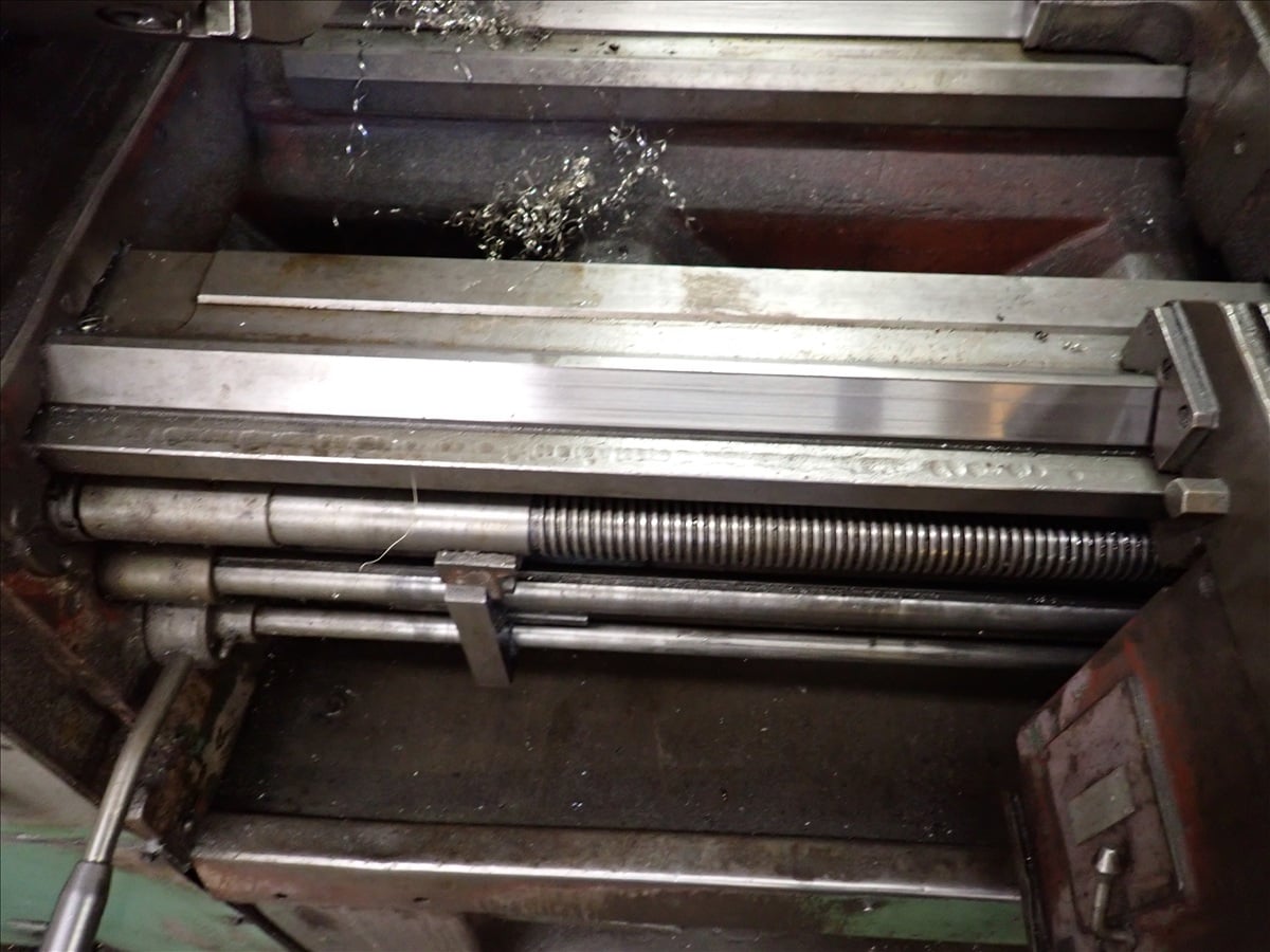 24" x 104" FAT #PONAR-WROCLAW-TUR-63, Engine Lathe, 16" 4-jaw chuck, (2) steady rests, tool post, tailstock - Image 6