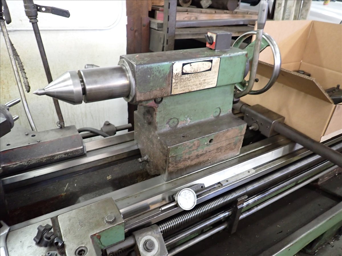 24" x 104" FAT #PONAR-WROCLAW-TUR-63, Engine Lathe, 16" 4-jaw chuck, (2) steady rests, tool post, tailstock - Image 8