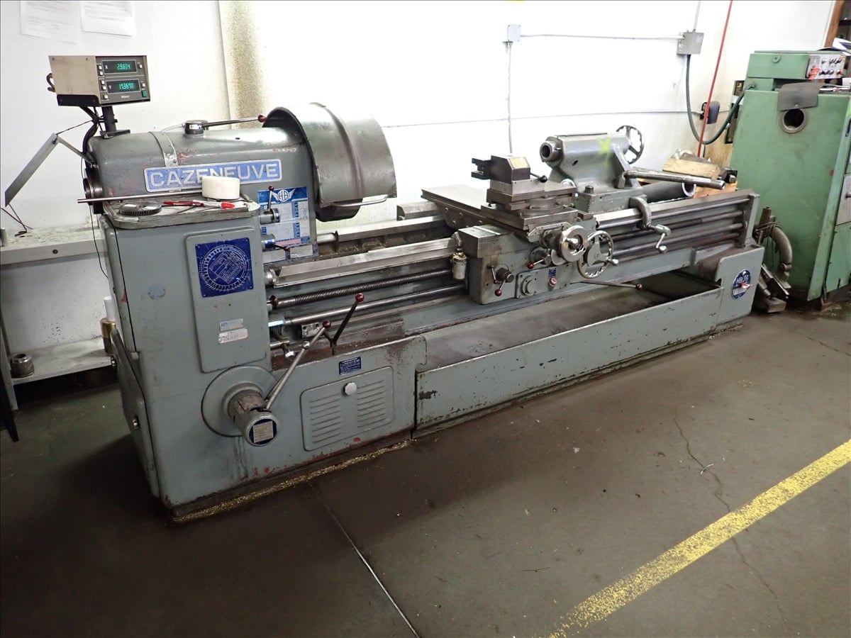 26" x 104" Cazeneuve #HB36, Engine Lathe, 16" 3-jaw chuck, 3" thru spindle, 22 HP, digital read out, tool - Image 2