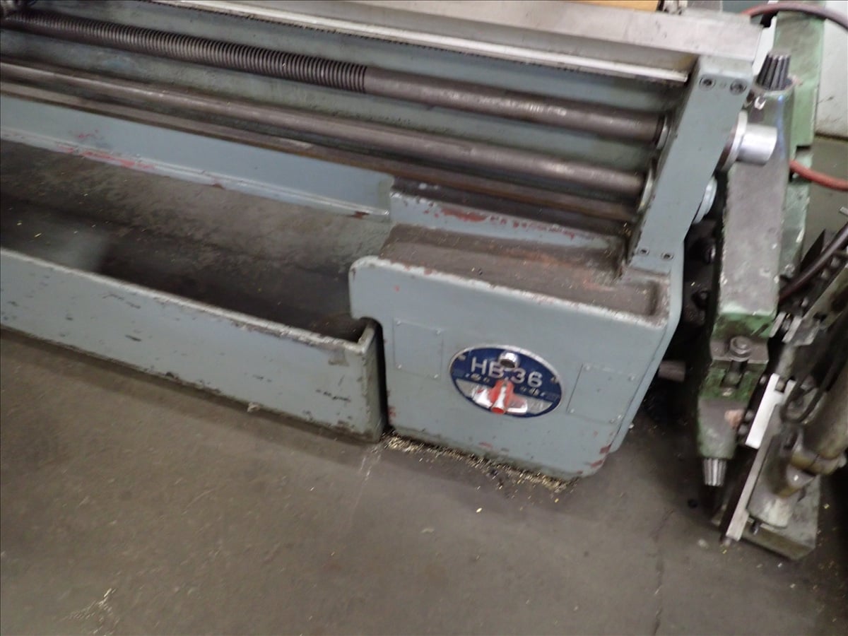 26" x 104" Cazeneuve #HB36, Engine Lathe, 16" 3-jaw chuck, 3" thru spindle, 22 HP, digital read out, tool - Image 9