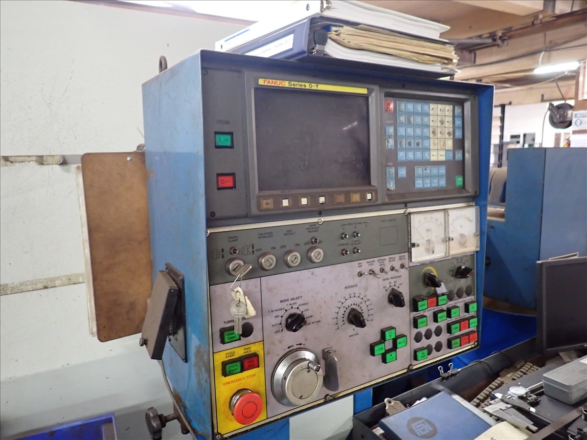 Femco #WNCL-35, CNC Turning Center, 12-station turret, 3-jaw chuck, 2500 RPM, chip conveyor, tailstock, Fanuc - Image 5
