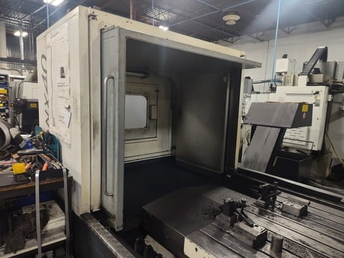 Huron #NX40, double column bridge machining center, 87.4" X Travel, 63" Y Travel, 39" Z, 87" x 50" table - Image 3