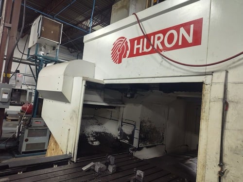 Huron #NX40, double column bridge machining center, 87.4" X Travel, 63" Y Travel, 39" Z, 87" x 50" table - Image 4