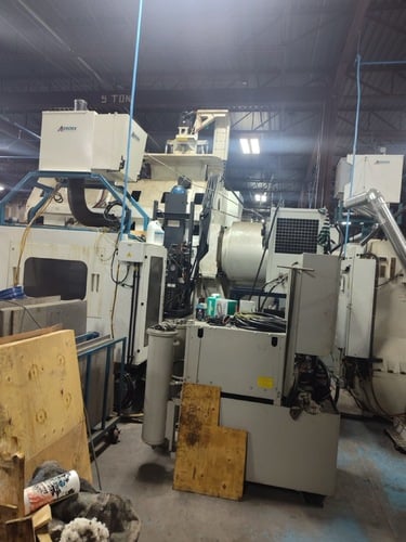 Huron #NX40, double column bridge machining center, 87.4" X Travel, 63" Y Travel, 39" Z, 87" x 50" table - Image 8