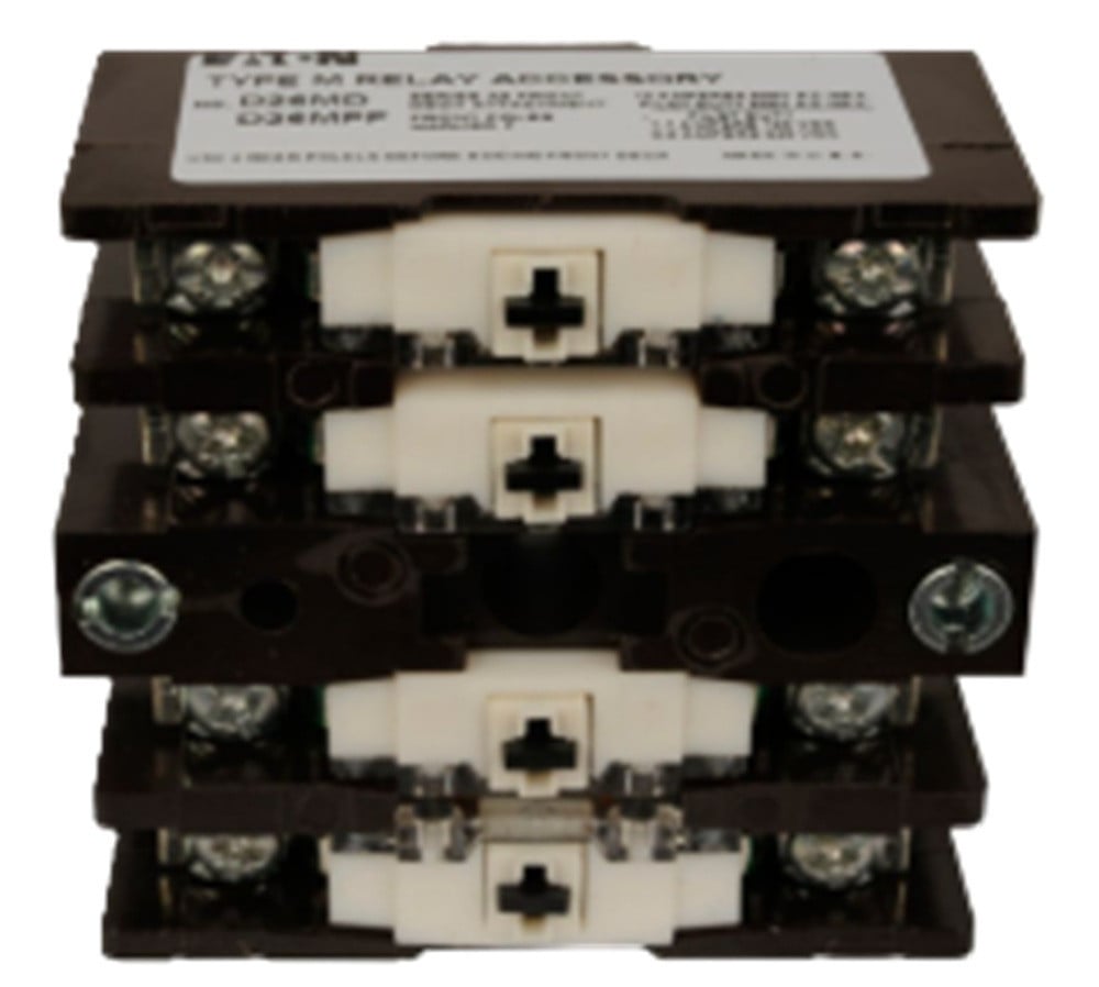 Eaton #D26MD40, Machine Tool Relay Front Deck, for D26 Series, 4NO, NEW - Image 1