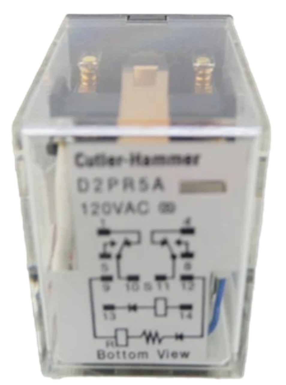 Eaton #D2PR5A, General Purpose Relay, 120 Volts Coil, DPDT, 11000 Ohms, NEW - Image 1