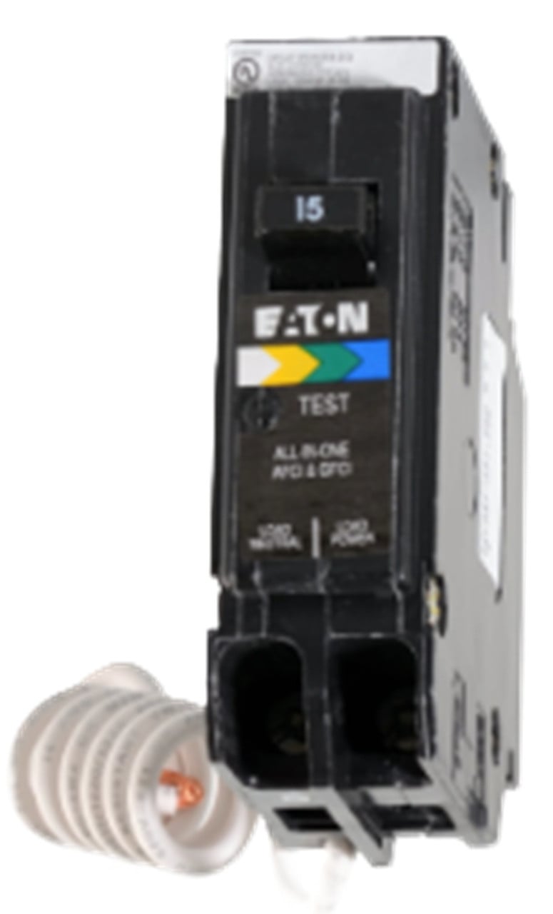 15 Amp, Eaton #BRN115A1CS, AFCI Arc Fault Circuit Breaker, 1-Pole 120 Volts, NEW - Image 1
