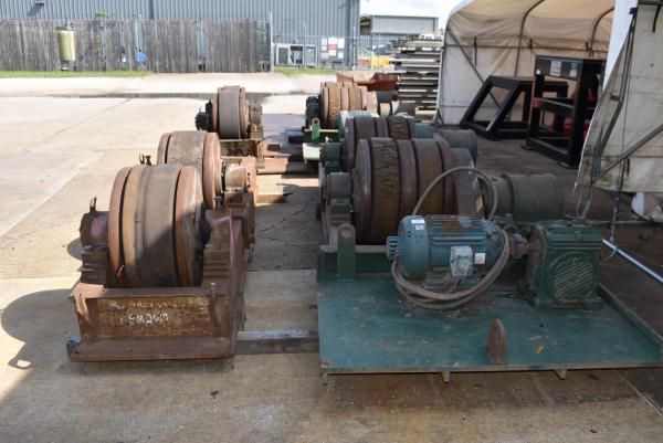 400 Ton, Ransome #400/100PRSR, tank turning rolls, 800000 lb., driver and idler, 28" diameter wheels, rubber - Image 3