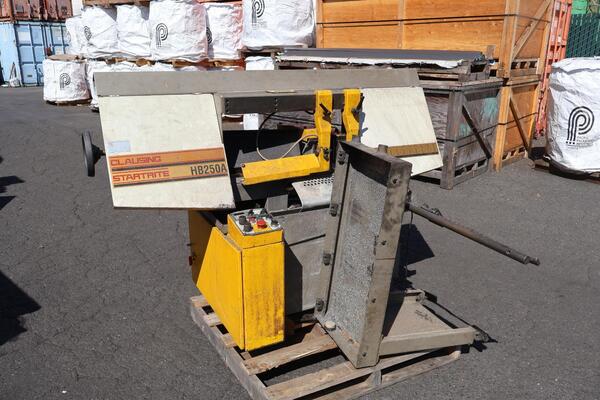 5" x 18-3/8" Clausing Startrite #HB250A, semi-automatic horizontal bandsaw, 10" round, 1" x 126" blade, 300 - Image 1