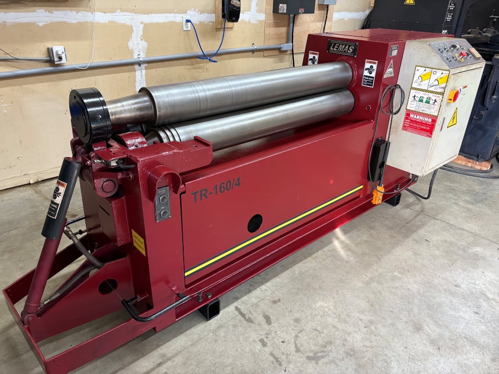 4' x 1/4" Lemas #TR160/4, Initial Pinch 3-Roll - Image 1