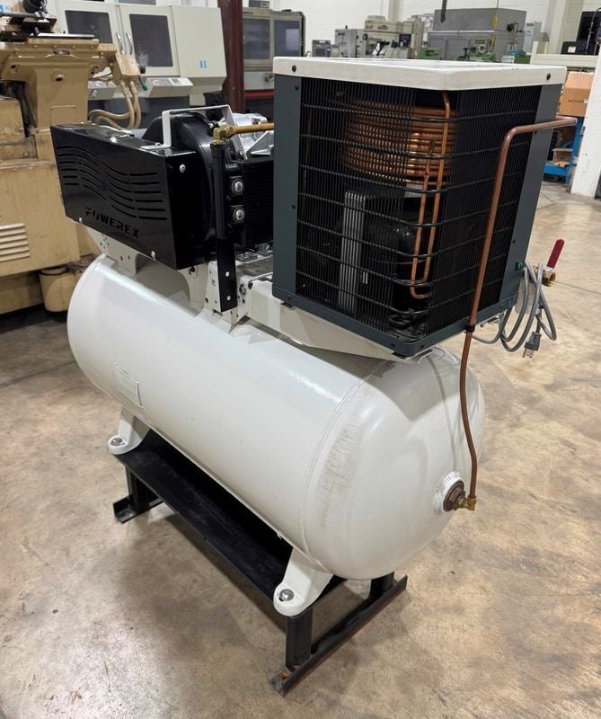 5 HP Powerex #STSH050244, 15 scfm, 116 psi, 60 gallon, dryer, 2021 - Image 4