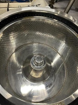 12" x 24" Stainless Steel Basket Centrifuge, 89 L basket volume, 3 KW motor, slurry filtration, dewatering - Image 3