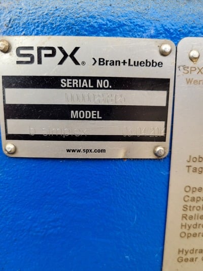 Bran & Luebbe #B-Simplex, diaphragm metering pump, 123 GPH, 75 HP Baldor-Reliance 841XL, 1790 RPM, 460 V. - Image 4
