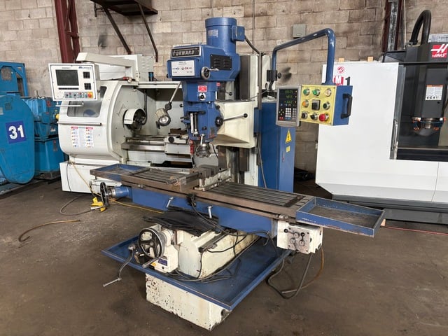 Forward #YS-6BVS, Bed Type Vertical Milling Machine, 43.3" X, 19.3" Y, 25.6" Z, 12" x 60" table, 5 HP - Image 3