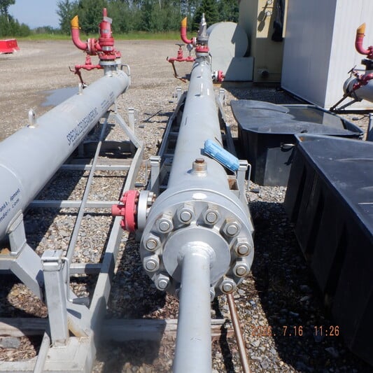 12.8" x 20' Acme Welding and Supply, sour horizontal sand separator, 2-phase, 2900 psi, 120°F max. temp. - Image 3