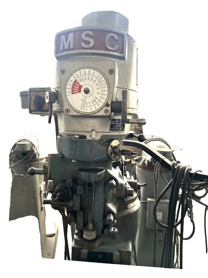 MSC, Vertical Milling Machine, 42" table, 3 HP, variable speed, 230 V., 3PH - Image 2