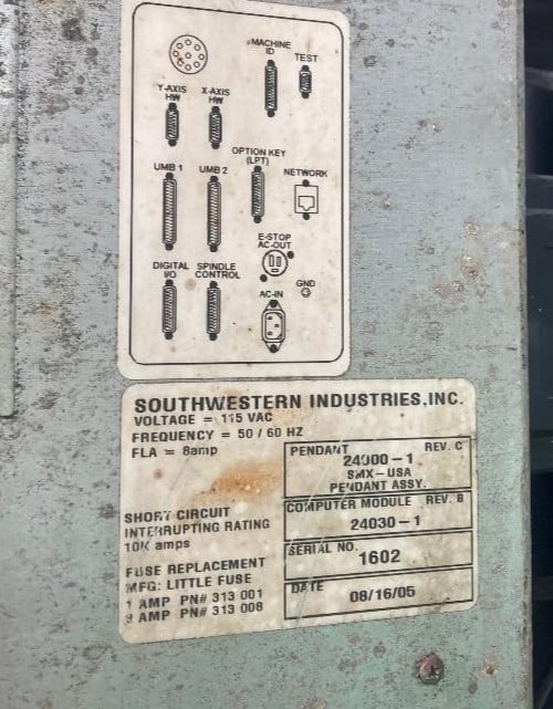 Southwestern Industries #ProtoTRAK-SMX, CNC Knee Mill, 3-Axis, 3 HP, XYZ digital read out - Image 4
