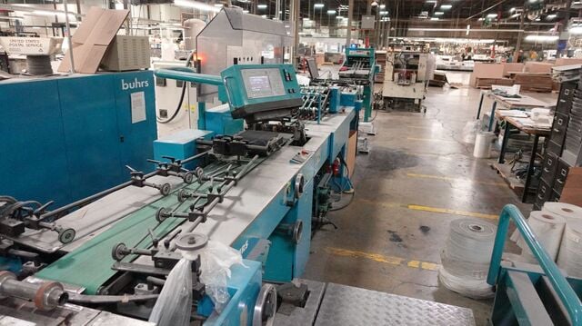 Buhrs, poly bagging system, 4 station, w/ Rima stacker, 1999 - Image 2