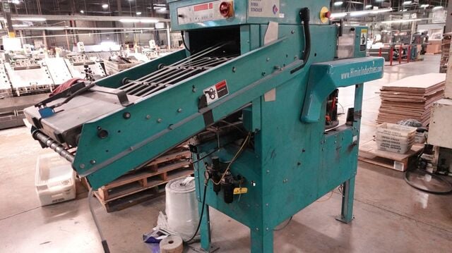 Buhrs, poly bagging system, 4 station, w/ Rima stacker, 1999 - Image 5