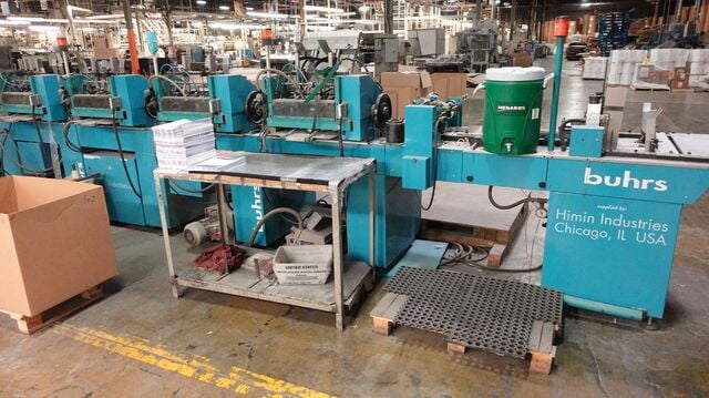 Buhrs, poly bagging system, 4 station, w/ Rima stacker, 1999 - Image 6