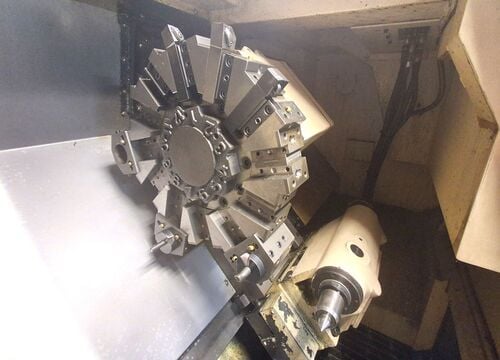 Daewoo Doosan #Puma-240LC, CNC lathe, 22.4" swing, 16.5" x 25.5" max, 10" chuck, 3" bar, 30 HP, 3500 RPM, 12 - Image 5