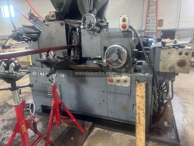 Cincinnati Milacron #Cinco-15, Centerless Grinder, 3" work diameter, 8" x 24" x 12" bore grinding wheel, 8" x - Image 1