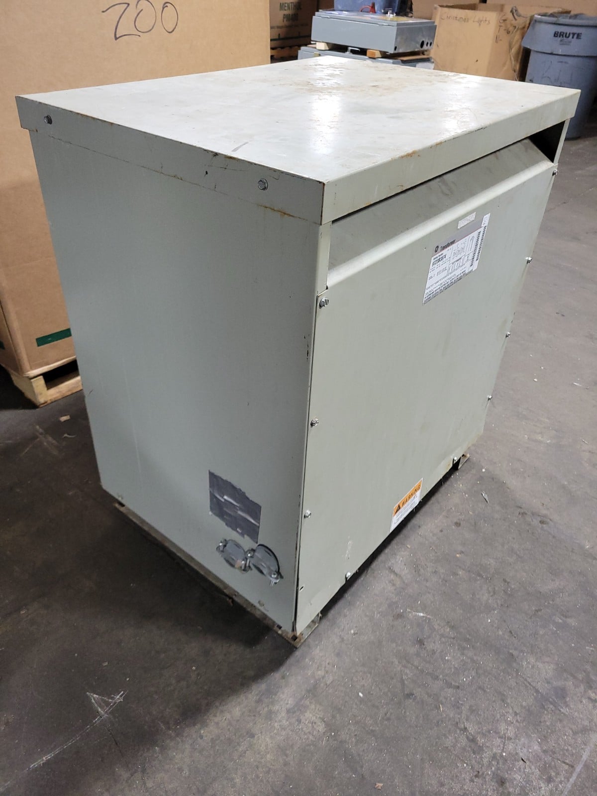 75 KVA 480 Primary, 208/120 Secondary, General Electric #9T23B3874, Transformer, QL, Type 2, 3 phase - Image 1