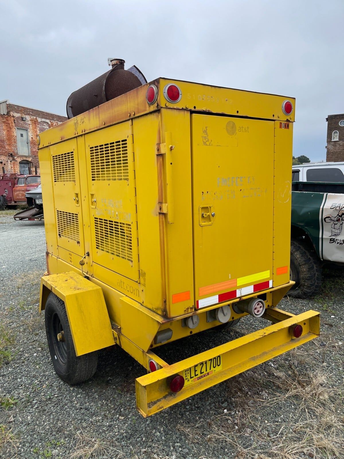 70 KW Kohler, Portable Diesel Generator, 1 phase 120/240 Volts, 3 phase 120/208 Volts, John Deere 4045T engine - Image 6