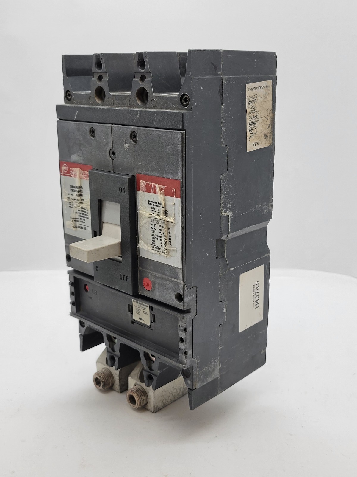 600 Amps, General Electric #SGLA36AT0600, Bolt-On Circuit Breaker, 3P, 600 Volts, 3 phase, 600A Trip, AS IS - Image 8
