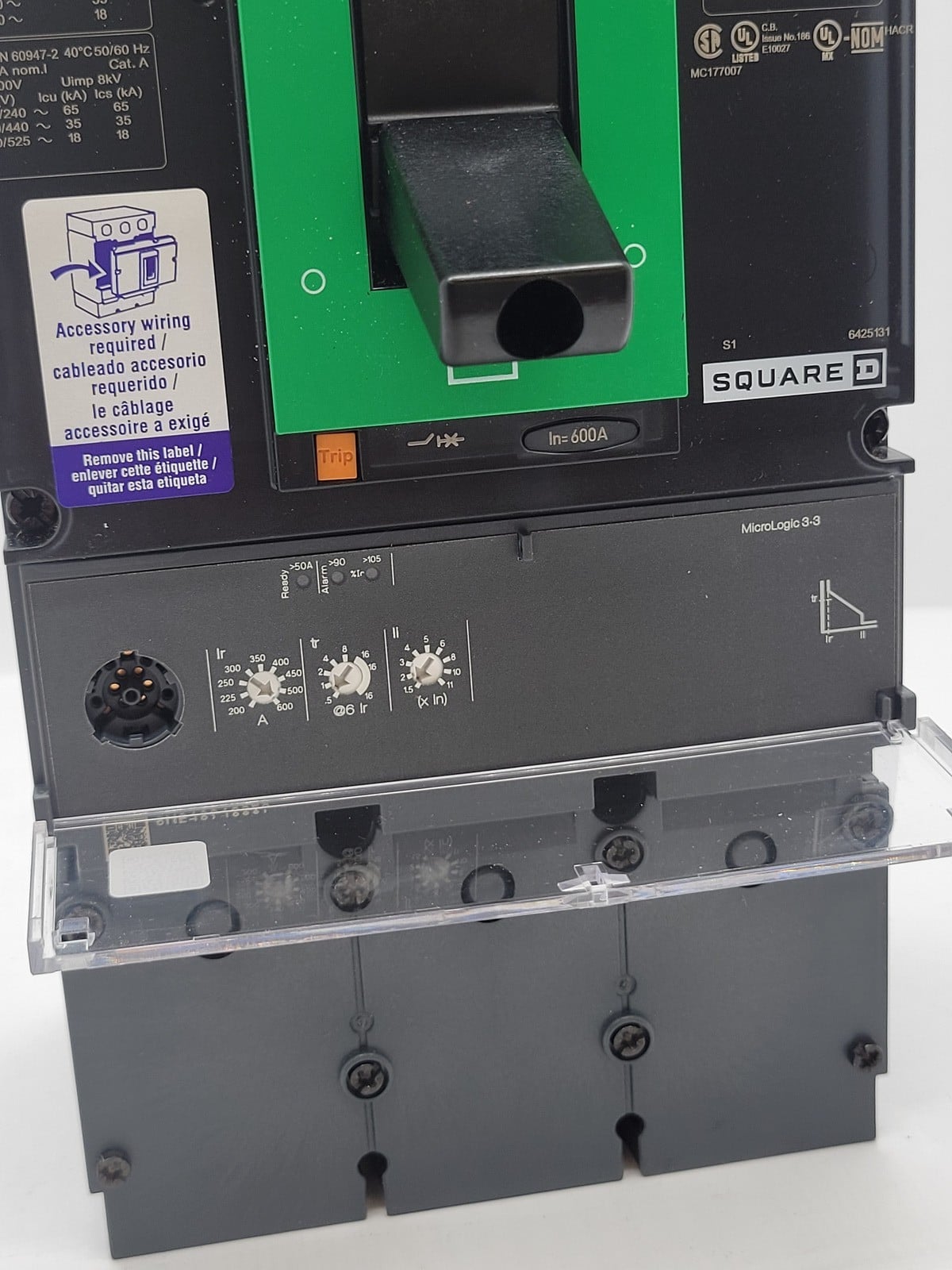 600 Amps, Square D #LGP36600U31XAA, PowerPact Circuit Breaker, 3P, 600 Volts, 35KA, new - Image 5