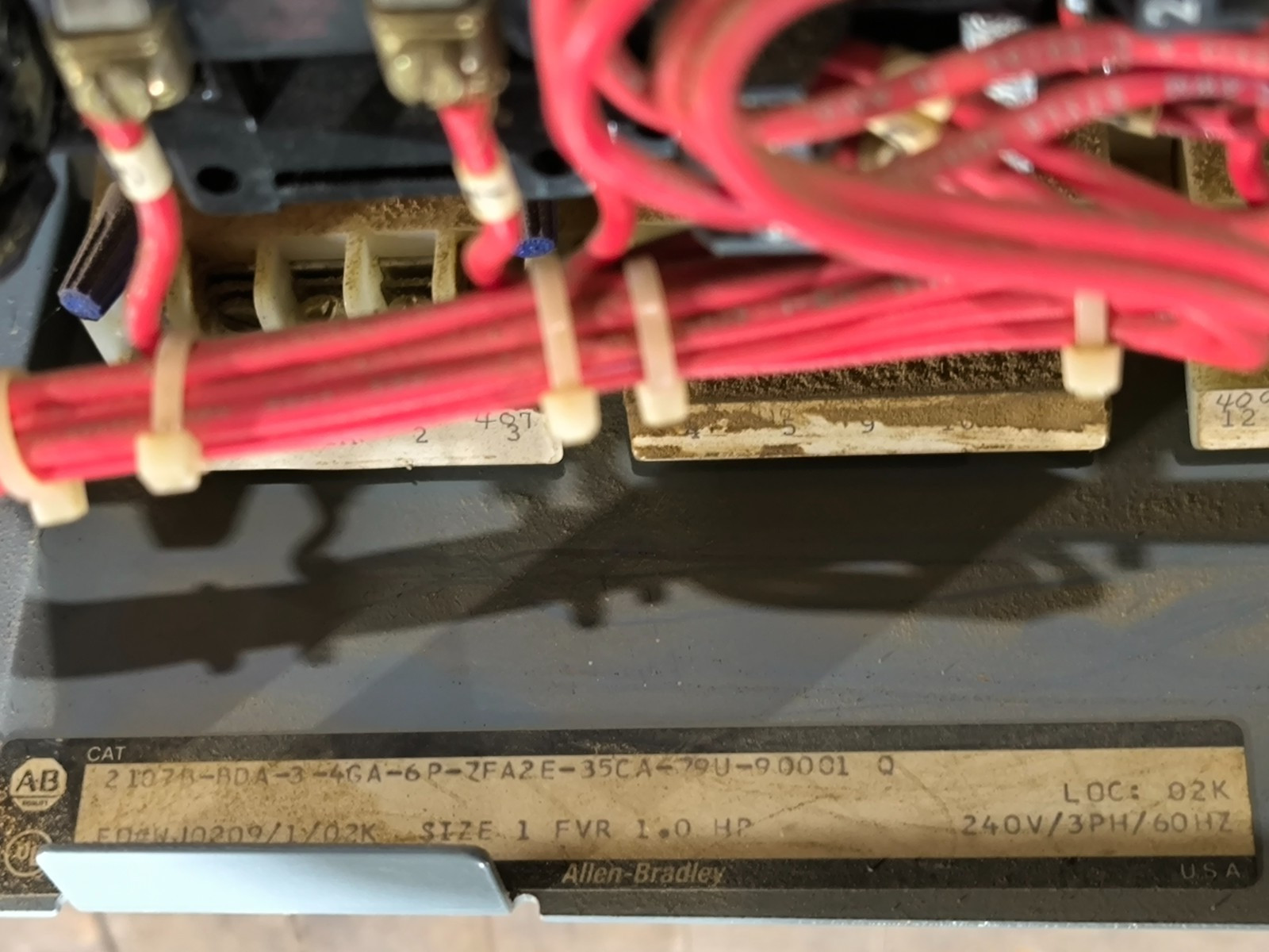 Allen-Bradley #2107B, 2100 series motor control, 30 Amp, 240 Volts, Nema 1, 505-B0D-23, HMCP030H1C - Image 2