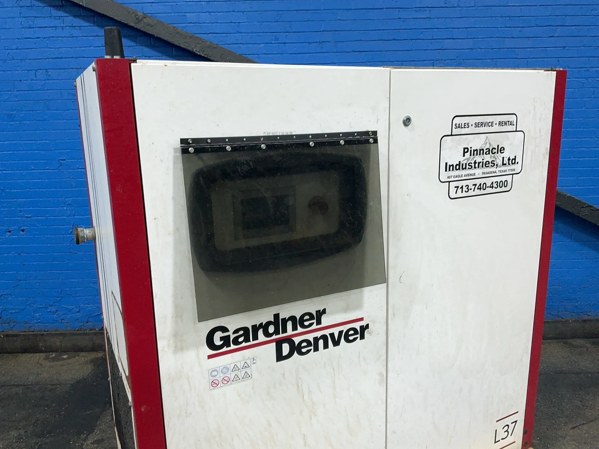 130 PSIG, Gardner Denver #L30-45E, Rotary Screw Air Compressor, 50 HP, 3600 RPM, 75 A, 460 V., 2020 - Image 2