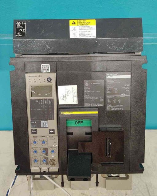 800 Amps, Square D #PJA36080CU44AE1YP, I-Line circuit breaker, 3 pole, 600 Volts, MicroLogic 6.0A - Image 1