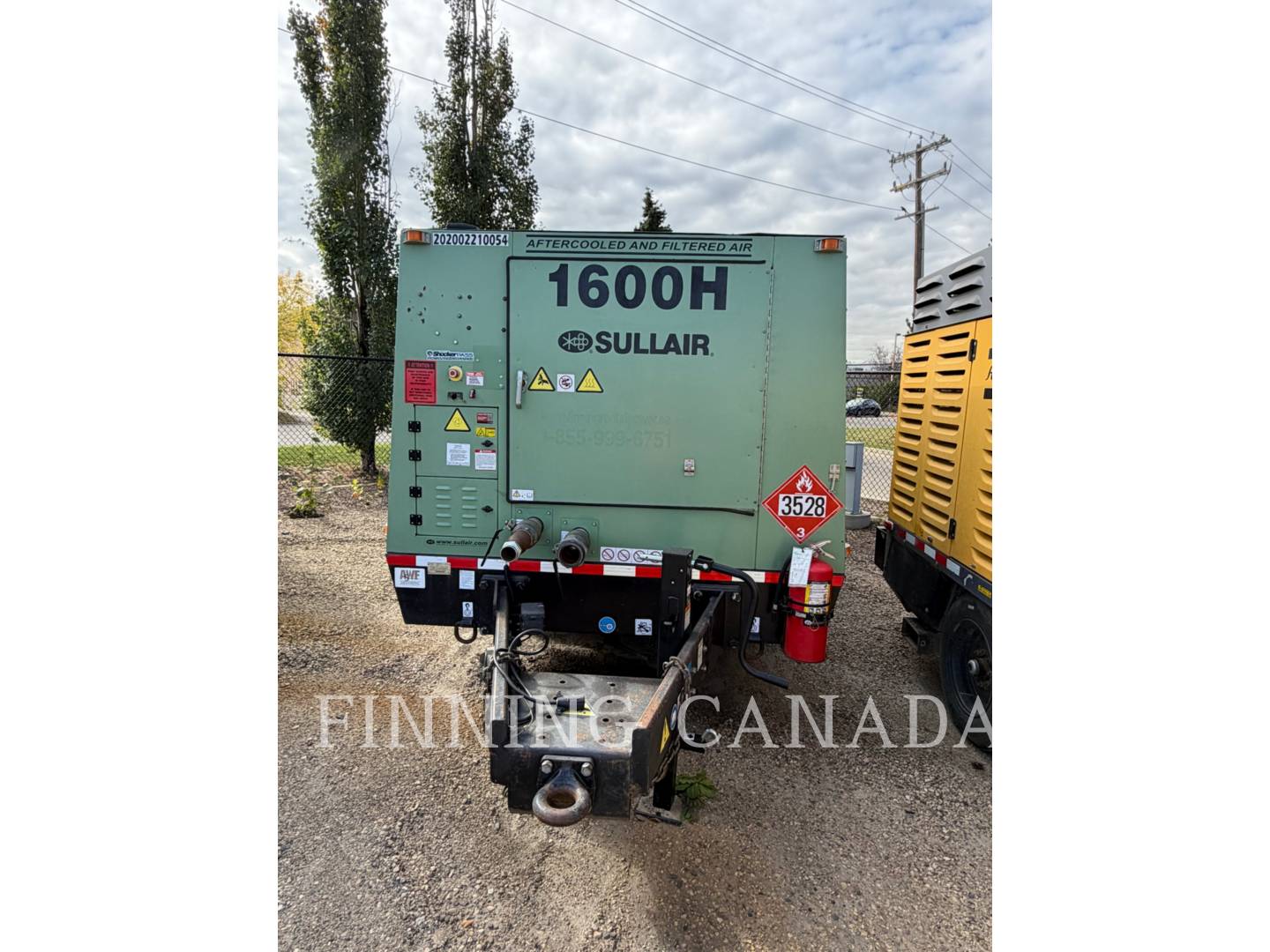 328 KW Sullair 1600HAF, Diesel, 2100 RPM, 24V, 2845 hours, 2020 - Image 2