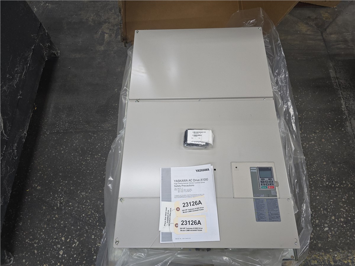 500 HP Yaskawa #CIMR-AU4A0675UAA, A1000 AC drive, 675 amps, 480 Volts, 3 phase - Image 1
