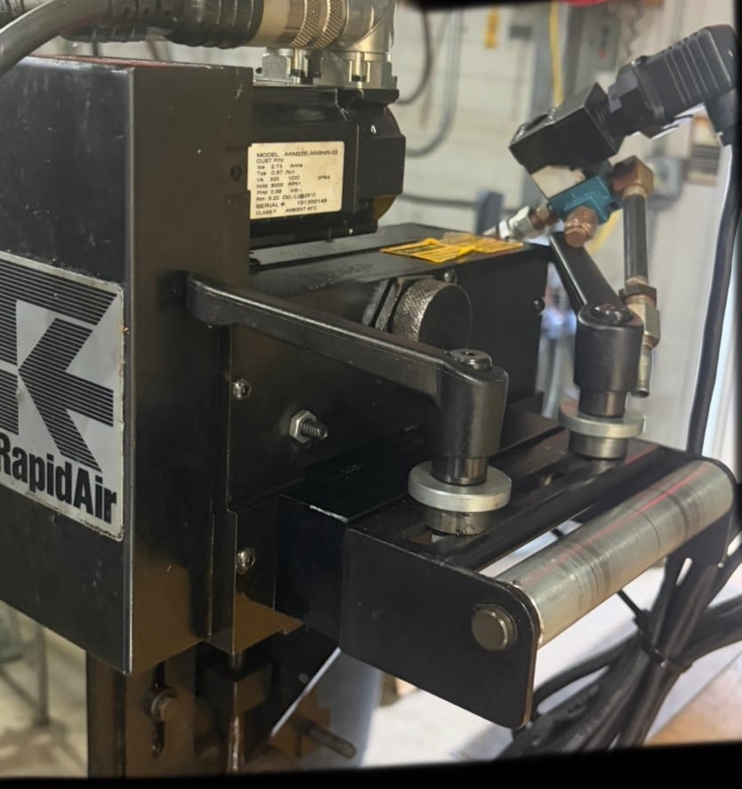 4" x .04" Rapid-Air #MS4, Press Feeder, .001"-999.99" feed length, job memory, edge guides, mounting bracket - Image 2