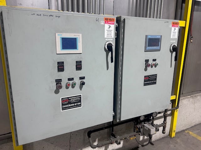 Global Finishing Solutions, powder coat oven line, IR pre-heat oven, gas-fired convection cure oven, 500&deg;F - Image 5