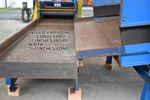 Westinghouse Salem #1638HTH, Horizontal Wood Waste Grinder, vibrating infeed conveyor, 37" max. working - Image 7