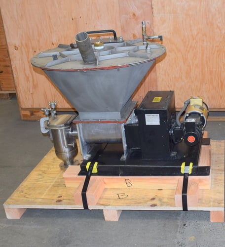 Acrison #BDF-1, Stainless Steel Volumetric Feeder, dissimilar speed auger, 32" top fill inlet, 35" lid - Image 7