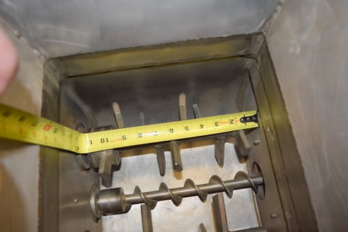 Acrison #BDF-1, Stainless Steel Volumetric Feeder, dissimilar speed auger, 32" top fill inlet, 35" lid - Image 8