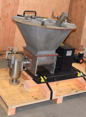 Acrison #BDF-1, Stainless Steel Volumetric Feeder, dissimilar speed auger, 32" top fill inlet, 35" lid - Image 10
