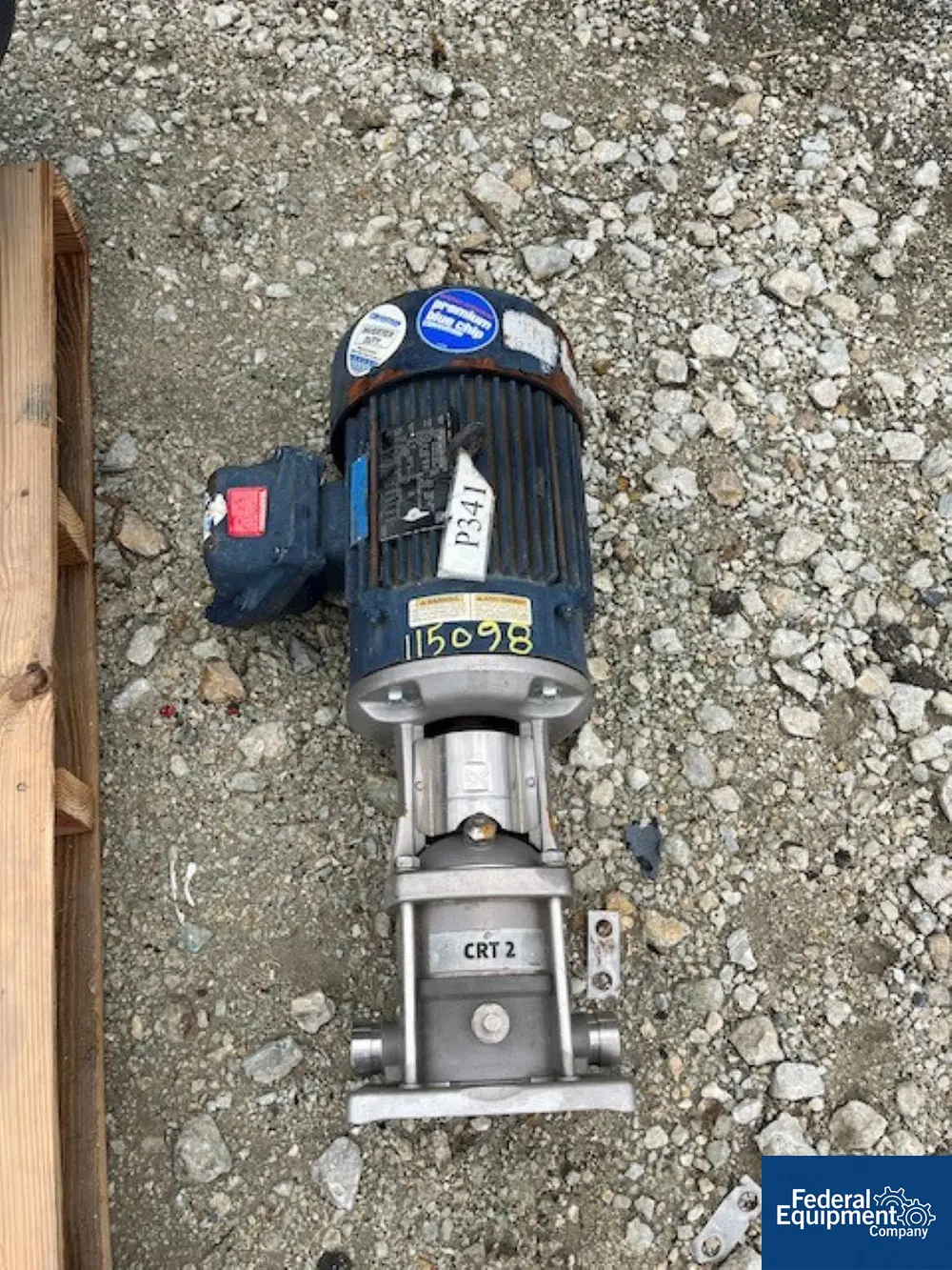 13 GPM @ 117' TDH, Grundfos #CRT2, pump, 316 Stainless Steel, 5 HP, 230/460 V. - Image 1