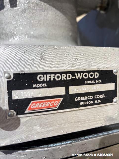 Gifford-Wood #W750H, High Shear Colloid Mill, 20 HP, 3500 RPM, 3/60/230-460 V., Pacemaker motor, control - Image 9