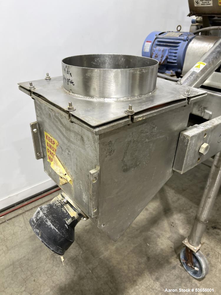 Fitzpatrick #DASO6, Fitzmill Hammer Mill, Stainless Steel, 749 PPH, 1000-4600 RPM, screw feeder, (16) blades - Image 5