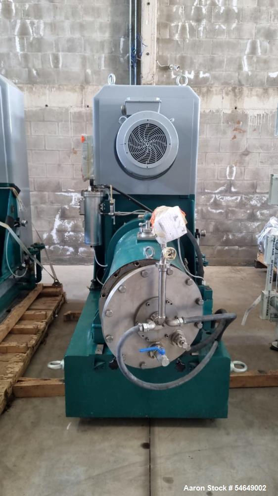 Netzsch #LME-100-K, Horizontal Agitated Bead Mill, jacketed grinding chamber, product feed pump, new, 2010 (2 - Image 1