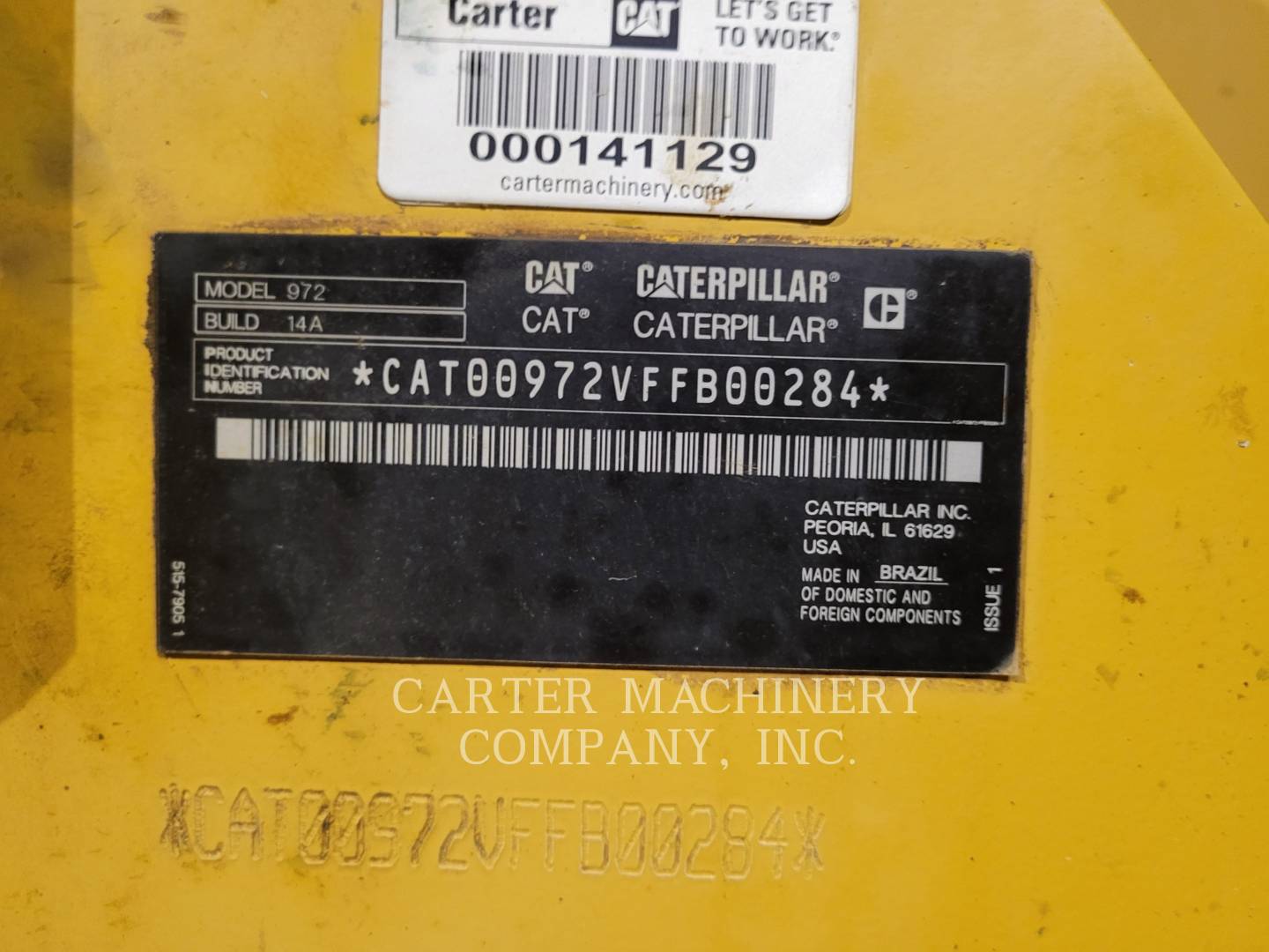 Cat 972, Wheel Loader, 9281 hours, S/N: FFB00284, 2023 - Image 6