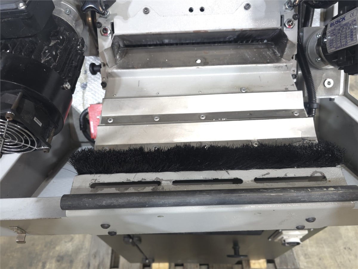 8" x 14" Rapid #200-36-RF, roll-feed granulator, 7.5 HP, 1180 RPM, 3 knife open rotor, 2 bed knives - Image 6
